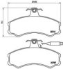 PEUGE 1611458680 Brake Pad Set, disc brake